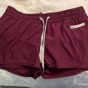 Maroon Vuori clementine shorts